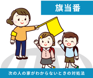 旗当番で次の人の家がわからないときの対処法