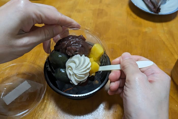寒天の上に乗せるのが難しい
