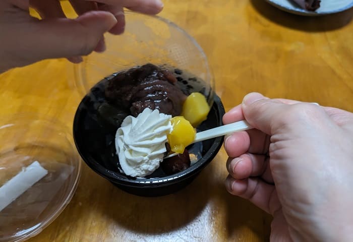 寒天の上に乗せるのが難しい2
