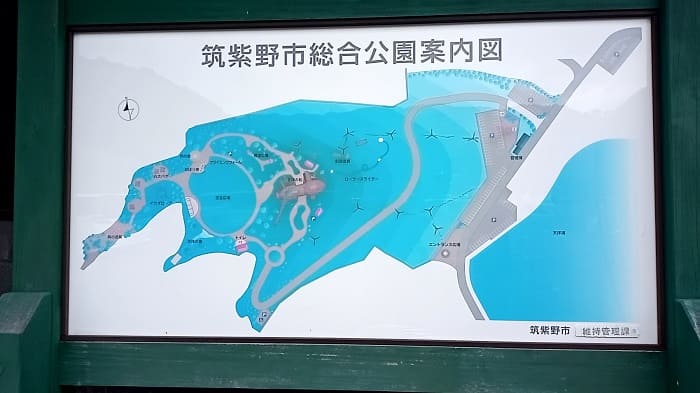 筑紫野市総合公園の案内図