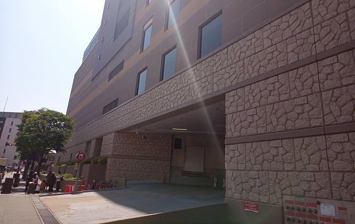 キャナルシティの裏側