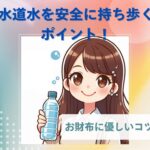 水道水を安全に持ち歩くポイント!お財布に優しいコツと工夫