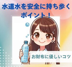 水道水を安全に持ち歩くポイント!お財布に優しいコツと工夫